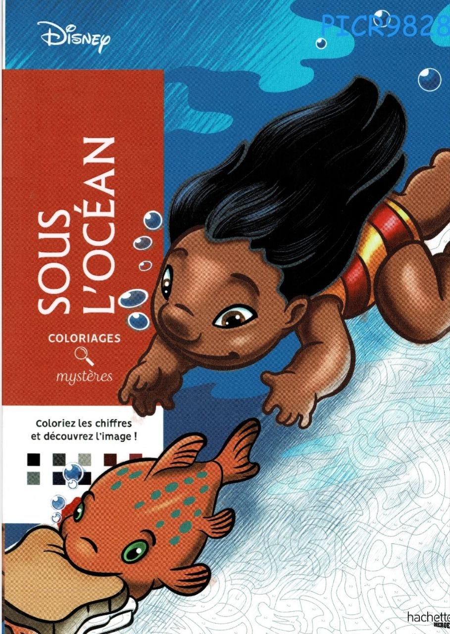 Libro para colorear de Disney Bajo el Oceano