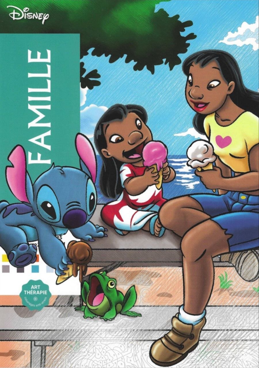 Libro para colorear de Disney Familia