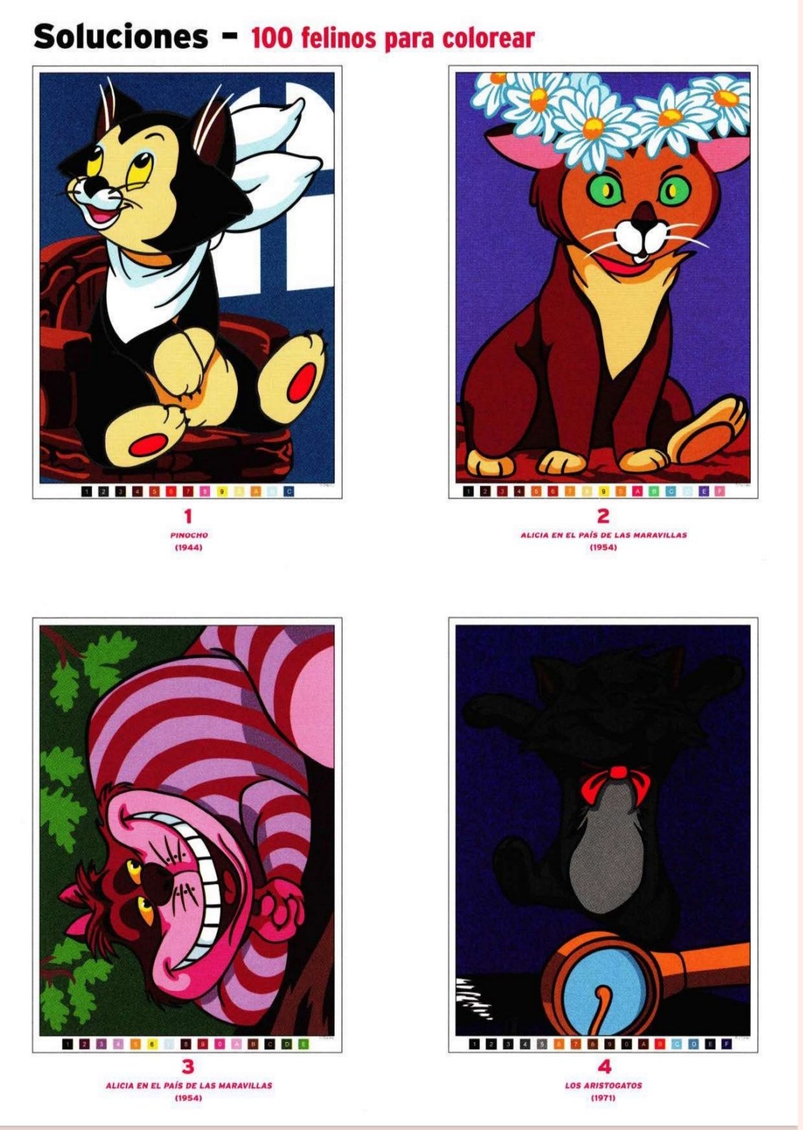 Libros para colorear de Disney Felinos - Image 2